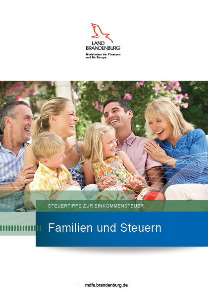 Bild vergrößern (Bild: Titel der Broschüre "Familien und Steuern")