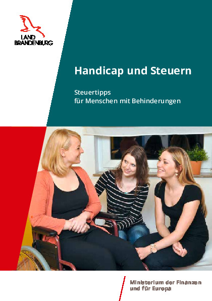 Bild vergrößern (Bild: Handicap und Steuern. Steuertipps für Menschen mit Behinderungen)